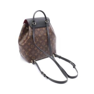 Louis Vuitton Montsouris NM Backpack Leather Monogram Brown Black